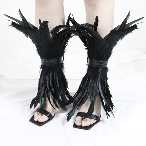 Adjustable Dance Costume Anklet Featuring Soft Feathers for Women and Girls - Picture 6 of 8