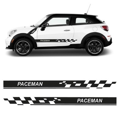 Pegatinas franjas laterales estilo carreras Mini Paceman