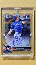2018 Bowman Draft Chrome Griffin Conine 1st Auto Gold Wave /50 #CDA-GC 