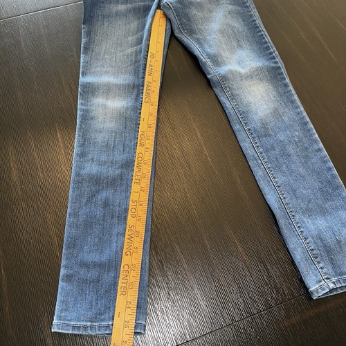 Levi's 711 Skinny Jeans Girls Sz 12 Reg Adjustable Waist Medium Wash Stretch EUC - Picture 6 of 7