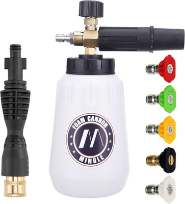 #ad #ad Foam Cannon Portland Husky Ryobi Pressure Washer 5 Nozzle Tips 1 4 Inch Quick $50.45