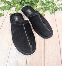 UGG Women  s Pearle Slip On Slippers - 1115139 - Black Slip On Furry Fuzzy Sz 8