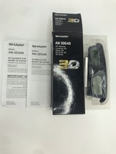 Sharp AN-3DG40 3D Glasses Black NEW IN BOX