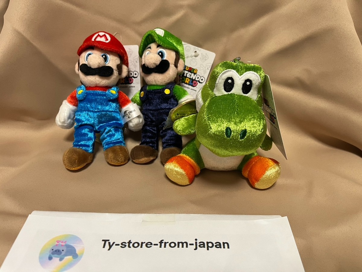Super Rare！ USJ Yoshi Mario Luigi Plush Keychain SNW Opening