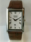 VINTAGE SEIKO SLIM QUARTZ WHITE DIAL JAPAN MEN'S WORKING DRESS WATCH