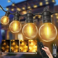 LED Lichterkette AußEn G40 GlüHbirnen 15M IP68 Wasserdicht FüR Garten Terrasse