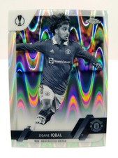 2022-23 Topps Chrome Zidane Iqbal #80 Black & White Ray Wave Refractor 
