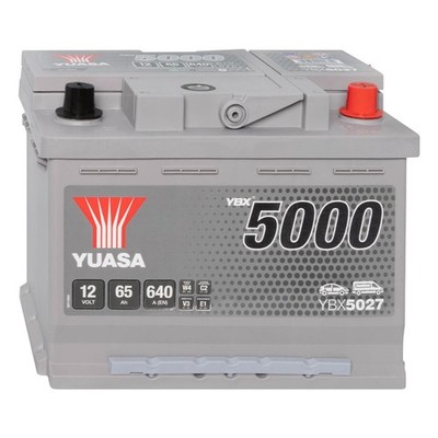 Yuasa 65Ah Autobatterie YBX5027 SMF 12V Silver High Performance Starterbatterie