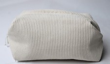 Kora Organics Women's Corduroy Full Zip Top Beauty Bag NC3 Ivory One Size