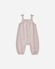 Smocked Jumpsuit Scatter, by Quincy Mae. 0-3 Months.