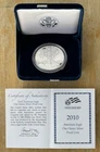 2010 American Eagle One Ounce Silver Proof Coin US Mint OGP COA .999 Fine Silver