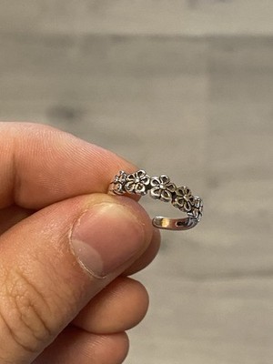 Y2k Chrome Style Ring Vintage 925 Sterling Silber plattiert Herren Damen
