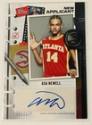 2025-26 Topps Asa Newell New Applicants Autographs RC Auto #NA-AN Atlanta Hawks