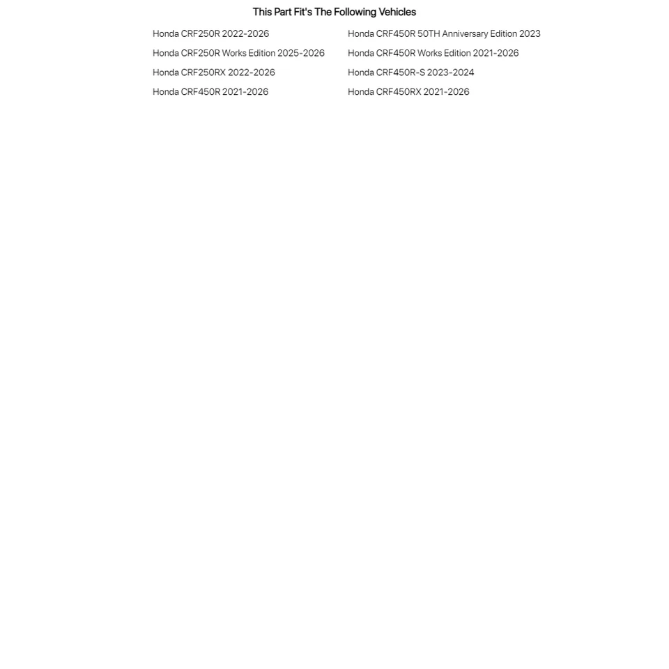 Paneles laterales UFO blancos para Honda CRF250R 2022-2026 Foto 2 de 2