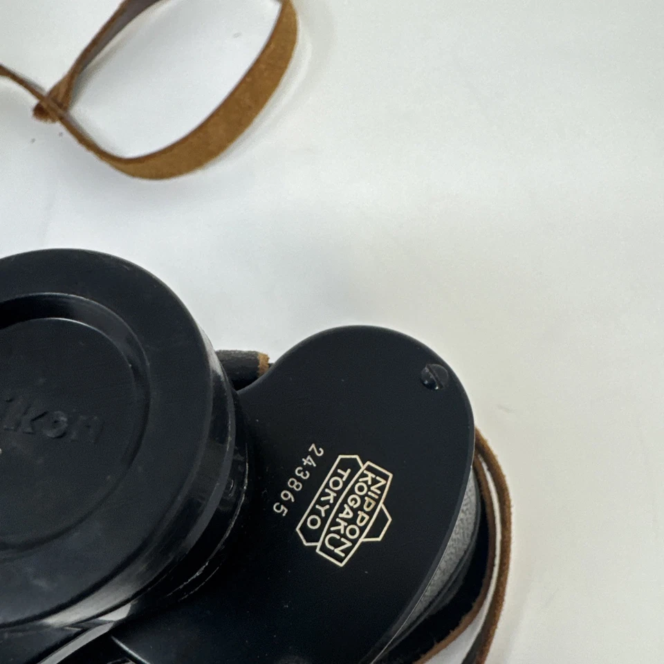 Lot of 2 Vintage Japan Binoculars Nikon Nippon Kogaku 8x30 + Focal 8x40 w/ Cases - Image 4 of 4