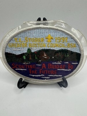 Vintage Boy Scouts Of America Patch T.L. Storer Boston 1991 Bridge To The Future