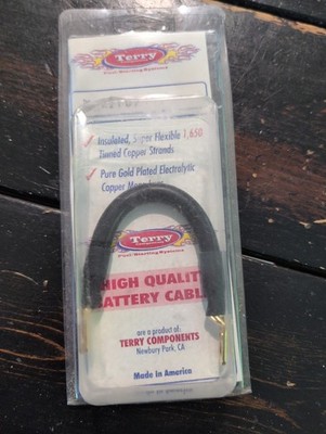 Terry Components Black Battery Cable 7'' 22107 New Old Stock