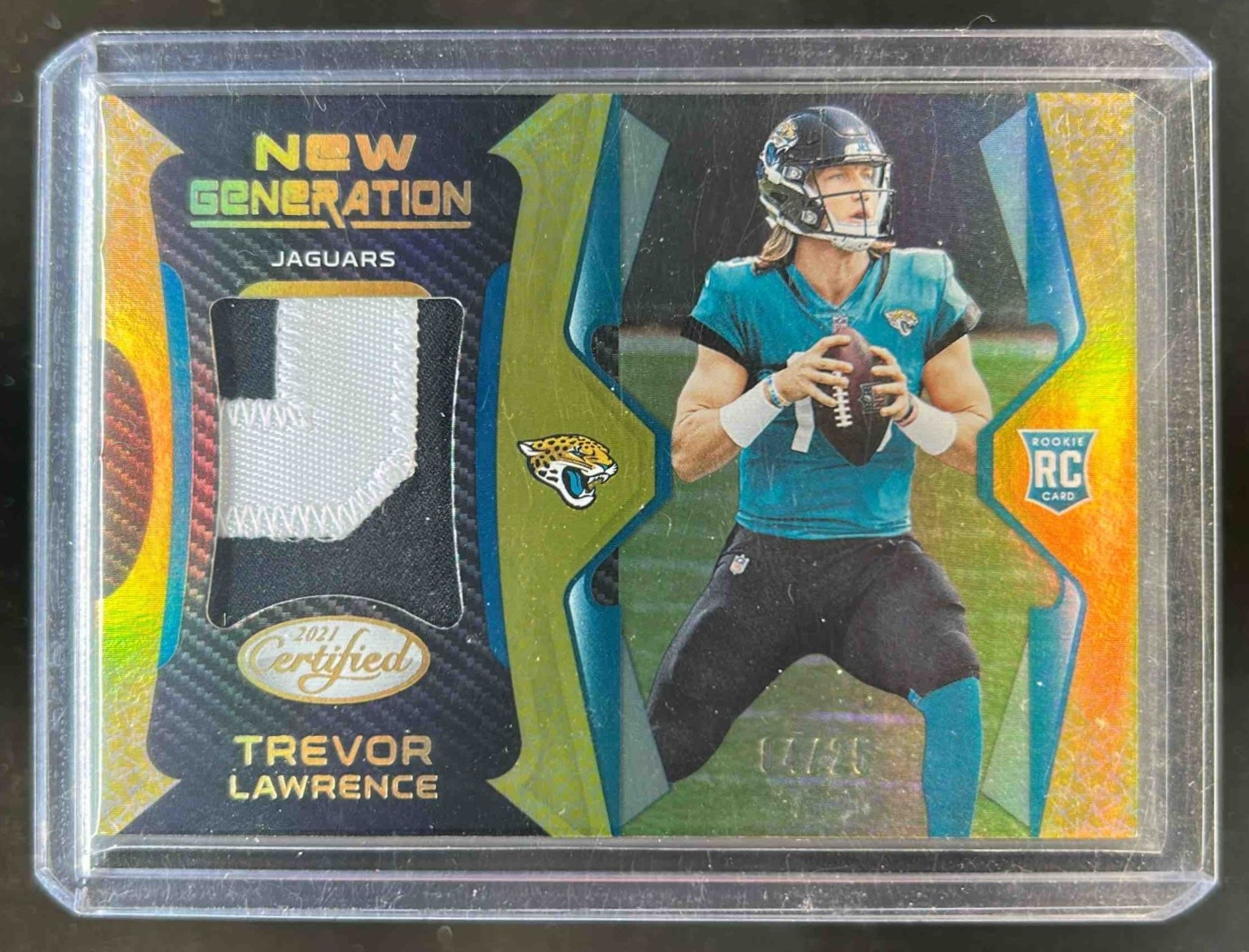 Trevor Lawrence Panini Certified New Generation Jerseys #NG1 Mirror Gold