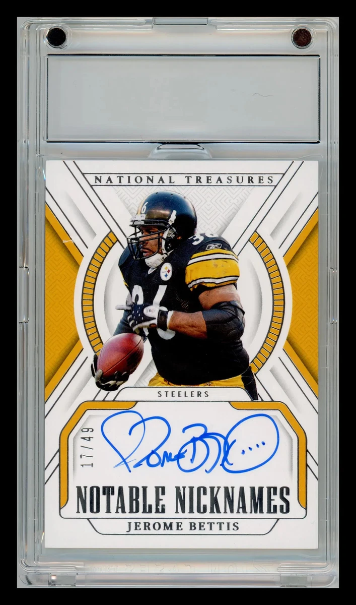 [5シリ]Jerome bettis nfl auto Jerome Bettis Autographed Official SBXL NFL Football - Detroit