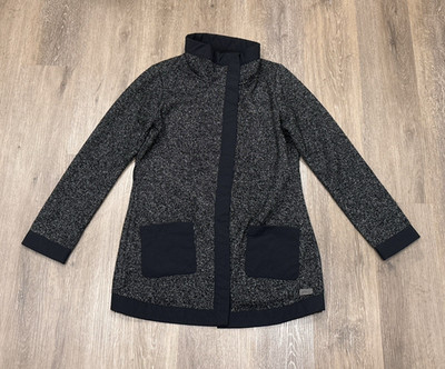 Merrell Jacket Womens XL Gray Black Select Regulate Fleece Sweater READ