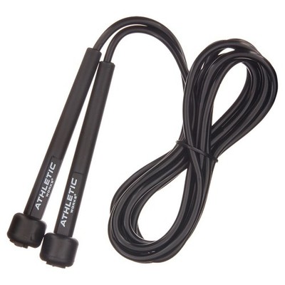  Speed Jump Rope with Light Weight Handles, 9' Length, Black