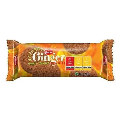 Munchee Ginger Biscuits 85g Authentic Sri Lanka Spicy Ginger Snaps Cookie Fresh