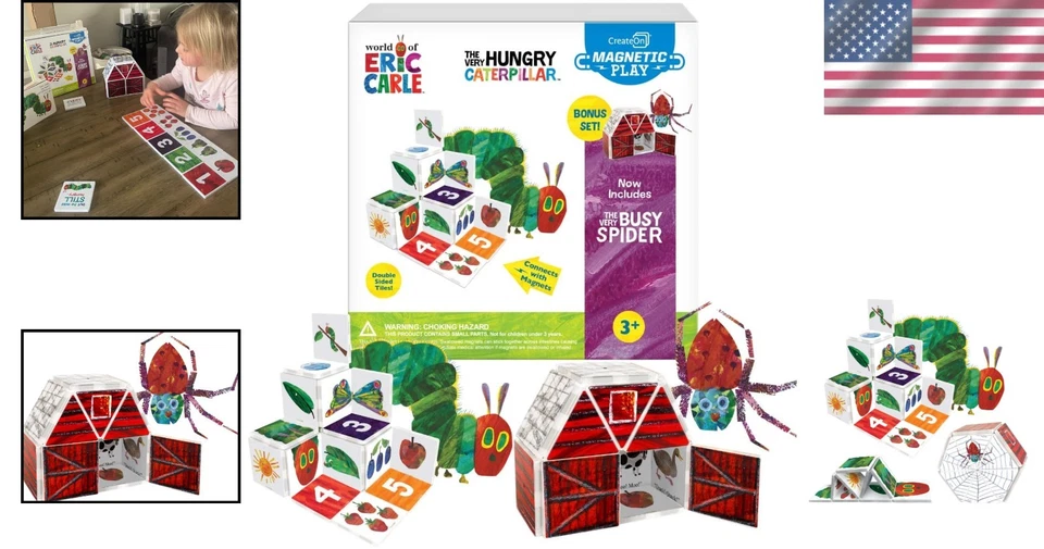 Eric Carle Caterpillar & Spider Magnetic Playset - Image 2 of 4