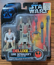 Star Wars Power of the Force 1996 Deluxe LUKE SKYWALKER'S Desert Sport Skiff