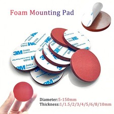 Single-Sided Round Sticky Pads Foam Mounting Pad Adhesive Stickers Dia 5mm-150mm