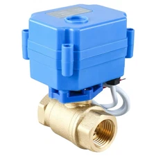 Homend Motorized Ball Valve 3/4" Standard Port Brass 9-24V 3 Wire Wiring