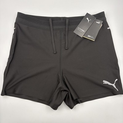 Puma Run 3 Inch Ultraform Bike Shorts Womens Black Athletic Bottoms Medium New
