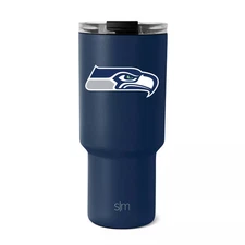 NFL Seattle Seahawks Simple Modern Trek Portable Drinkware  30oz, 2 Straws, 24Hr