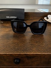 KARL LAGERFELD KL6126S Women  s Square Black/Dark Green Gray Tinted