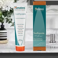Himalaya Botanique Neem Pomegranate Toothpaste Gluten Free Florid Free BPA Free