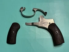 USED RUSSIAN 1895 NAGANT REVOLVER WOOD GRIPS SIDE PLATE TRIGGER GUARD *NICKELED*