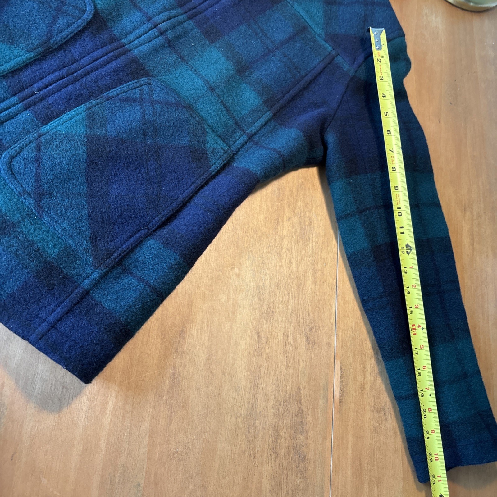 Pendleton Quilted Collar Black Watch Plaid COAT J… - image 7