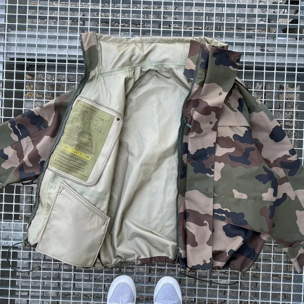 French Army CCE Camouflage Parka Jacket – Military Surplus, Waterproof, Adjustab View 2