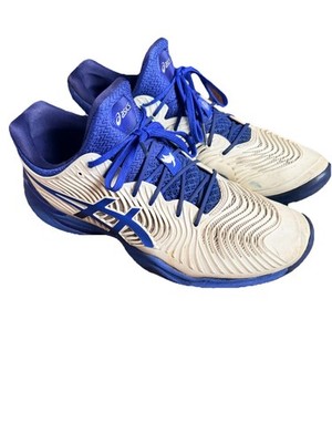 Size 10 - ASICS Court FF 2 Novak White Tuna Blue | eBay display picture 2