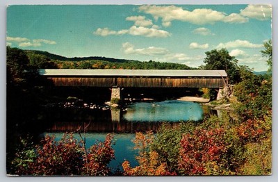 Blair Covered Bridge. Campton, New Hampshire Postcard.