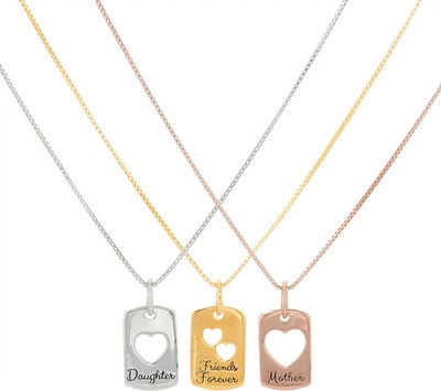 Extraordinary Life Sterling Set of 3 Heart Pendants with Chains