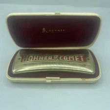 Hohner Comet Harmonica 3427 Curved Tremelo Two Sided C/G Key with Case Germany