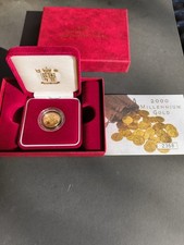 2000 Millennium Gold Proof Half Sovereign Royal Mint Boxed COA CGT Exempt