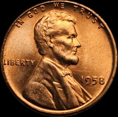 1958 P Lincoln Wheat Cent Penny GEM BU Red