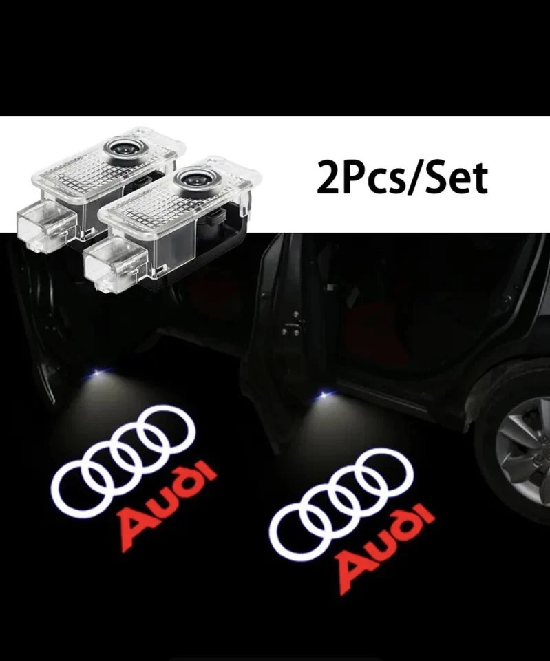 2x Autotür Willkommens licht Für Audi A1 A3 8P 8V A4 A5 A6 A7 A8 Q3 Q5 Q7 Q8 ✅ - Bild 2 von 4
