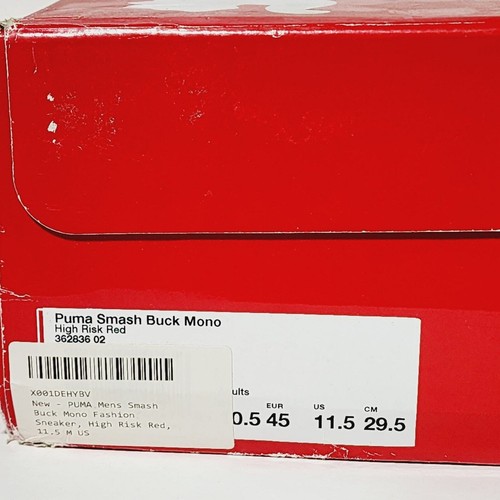 NUOVE 11.5 Puma Smash Buck - Sneakers rosse ad alto rischio da uomo - Foto 9 di 9