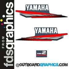 Yamaha 2hp 2 stroke outboard engine decals/sticker kit