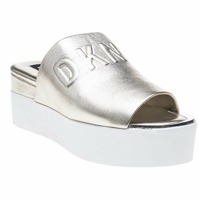 dkny covo platform slide sandals