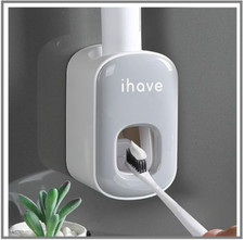 iHave Toothpaste Dispenser Wall Mount for Bathroom Automatic Toothpaste Squeezer