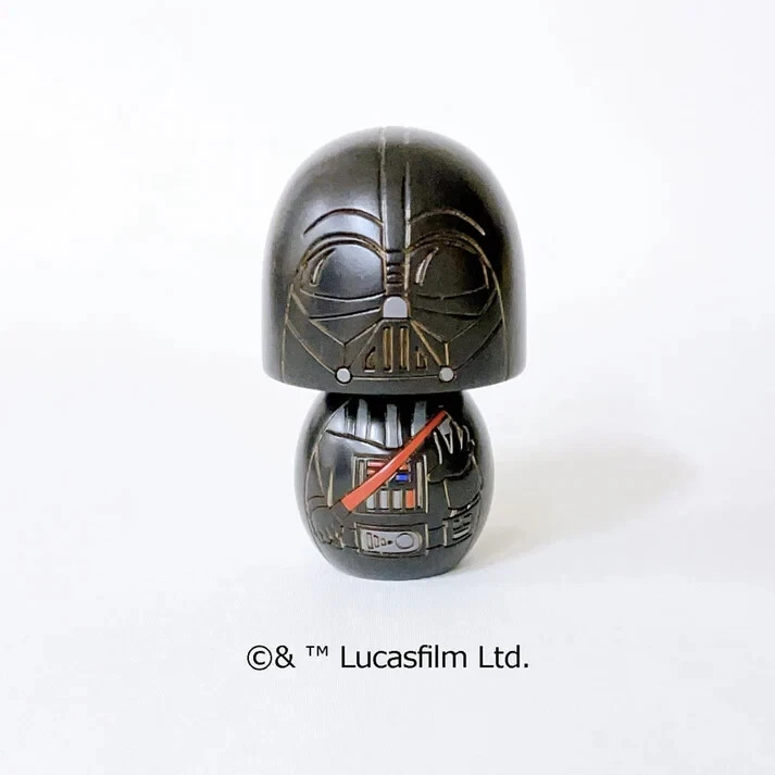 USABURO Kokeshi x Star Wars Darth Vader Doll – 3" Handcrafted Wooden Figure –JPN - Image 2 of 4