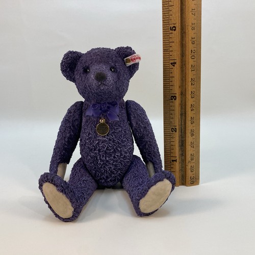 Steiff Collection Enesco Porcelain Bear Lavender Purple 1999 Limited Figurine - Picture 12 of 14
